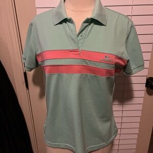 Lacoste blue and pink Polo Shirt